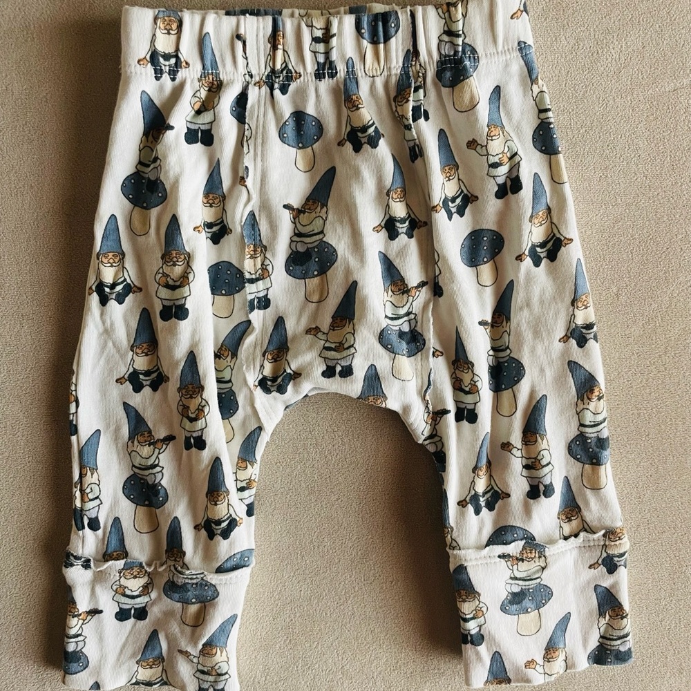 Kate Quinn Blue Gnomes panda pants